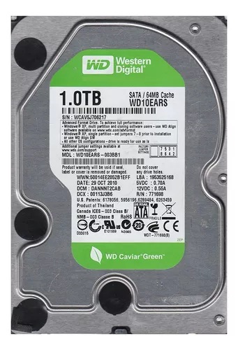 DISCO DURO WD 1TB VERDE