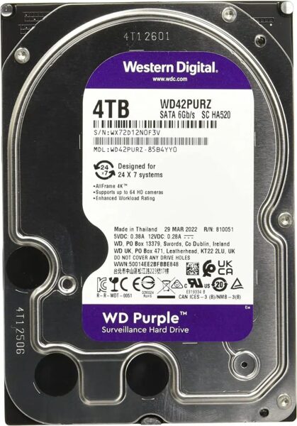 DISCO DURO WD 4TB PURPURA – WD42PURZ