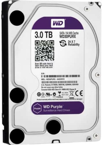 DISCO DURO WD 3TB PURPURA – WD30PURX